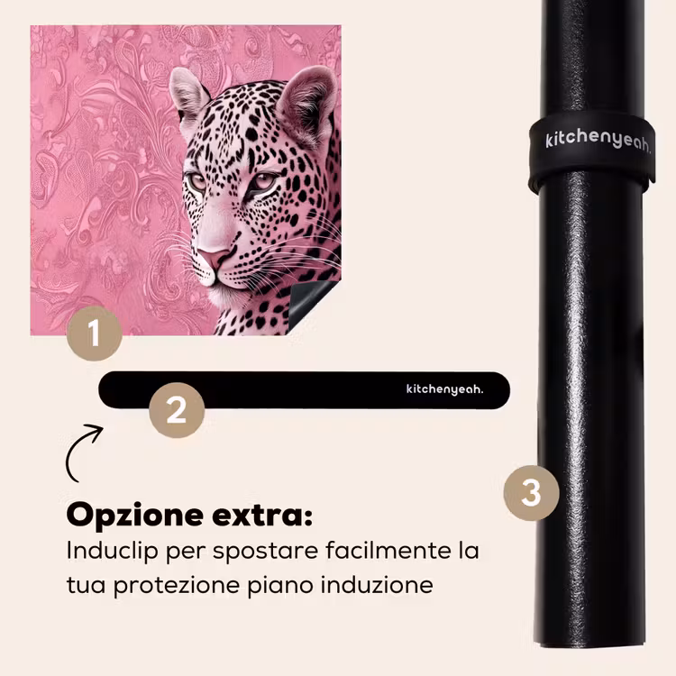 Protezione piano induzione - Pantera - Deluxe - Rosa — 8