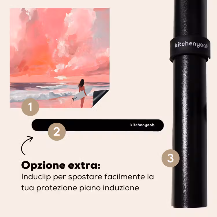 Protezione piano induzione - Rosa - Surf - Mare — 8