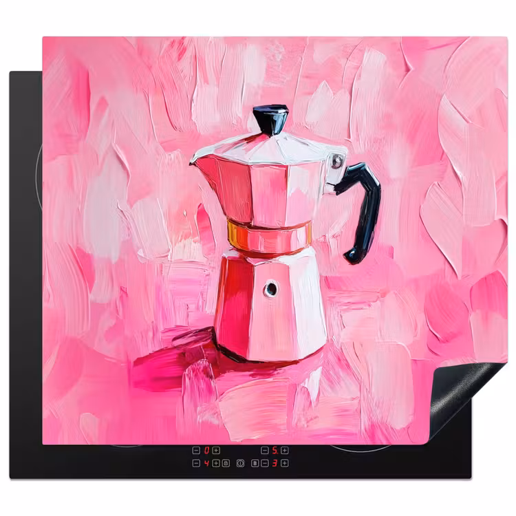 Protezione piano induzione - Rosa - Vernice - Caffè — 1