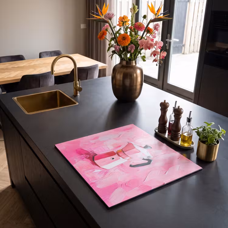 Protezione piano induzione - Rosa - Vernice - Caffè — 2