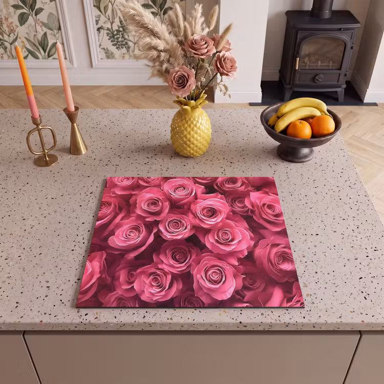 Protezione piano induzione - Rose - Rosa - Fiore — 3