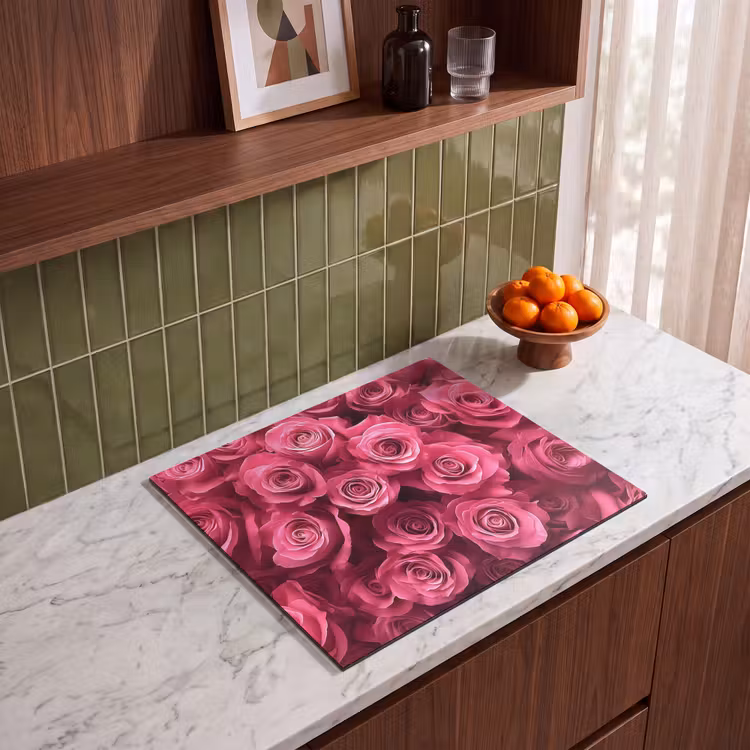 Protezione piano induzione - Rose - Rosa - Fiore — 4