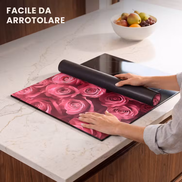 Protezione piano induzione - Rose - Rosa - Fiore — 7