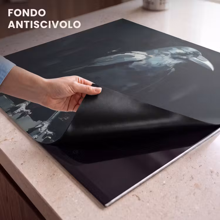 Protezione piano induzione - Raven - Uccelli - Nero — 6