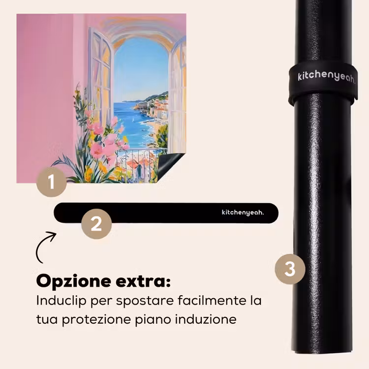 Protezione piano induzione - Rosa - Esterno - Vernice — 8