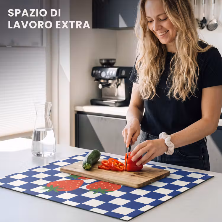 Protezione piano induzione - Bloccato - Blu - Fragola — 5
