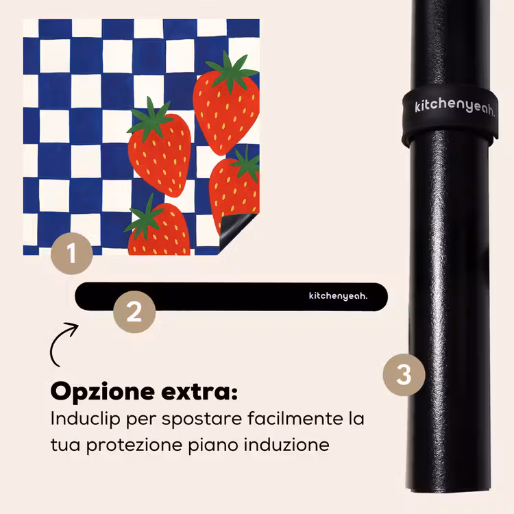Protezione piano induzione - Bloccato - Blu - Fragola — 8