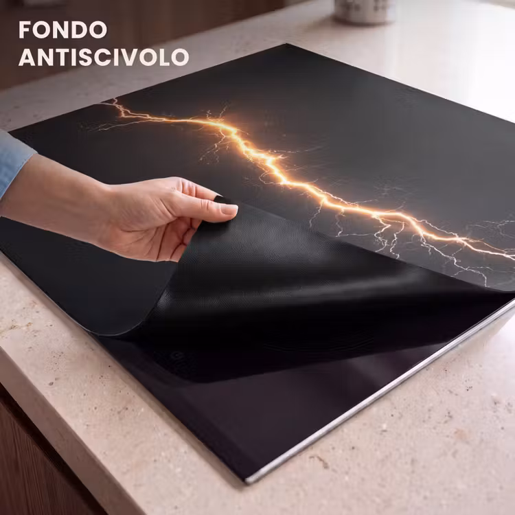 Protezione piano induzione - Gioco - Arancione - Lampo di luce - Luce — 6