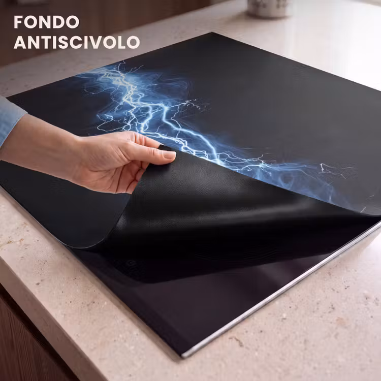 Protezione piano induzione - Gioco - Lampo di luce - Blu - Energia — 6