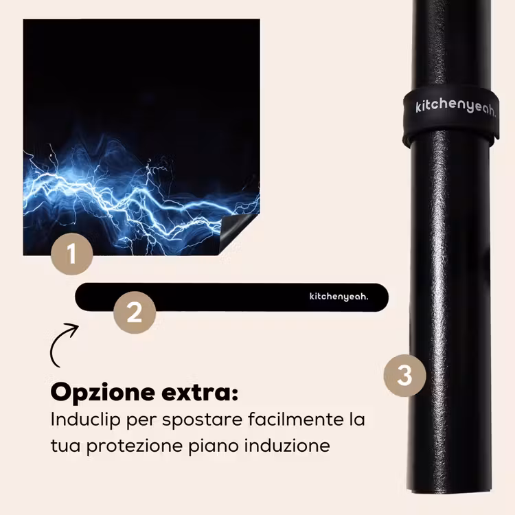 Protezione piano induzione - Gioco - Lampo di luce - Blu - Energia — 8