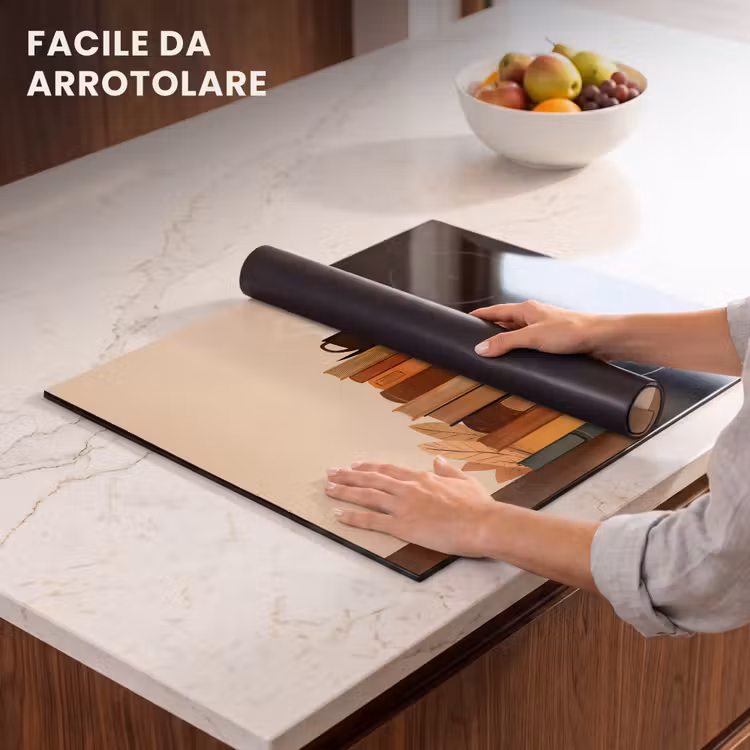 Protezione piano induzione - Libri - Torre - Caffè - Beige — 7