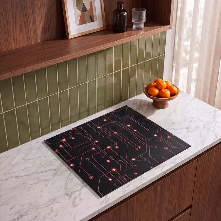 Protezione piano induzione - Gioco - Linee - Rete - Puntini - Rosso — 4