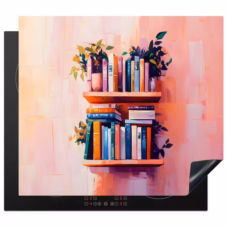 Protezione piano induzione - Scaffali - Libri - Foglie — 1