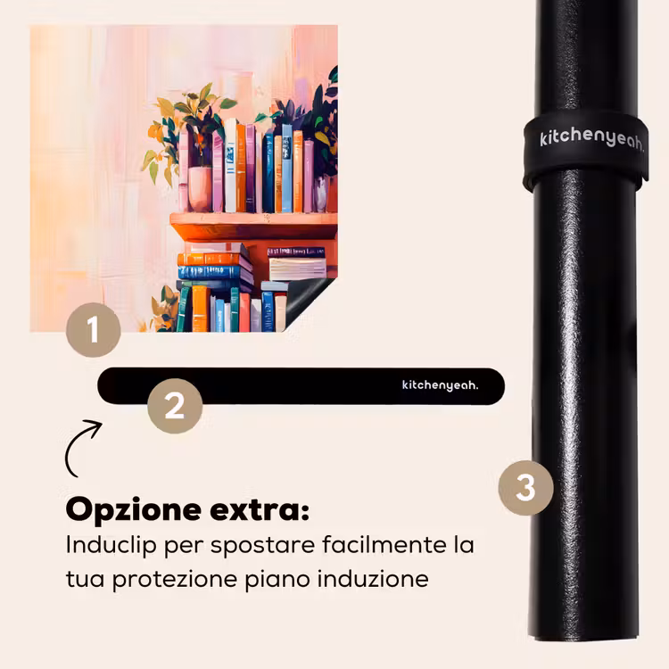 Protezione piano induzione - Scaffali - Libri - Foglie — 8