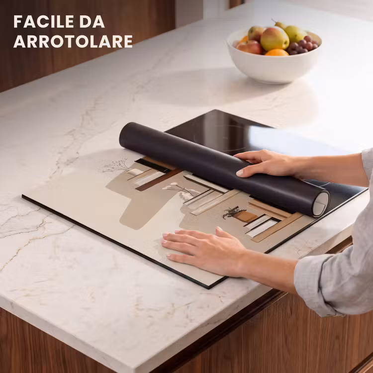 Protezione piano induzione - Scaffali - Libri - Vasi - Piante — 7