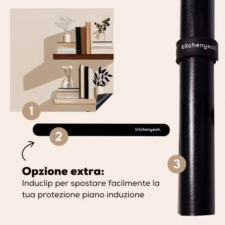 Protezione piano induzione - Scaffali - Libri - Vasi - Piante — 8