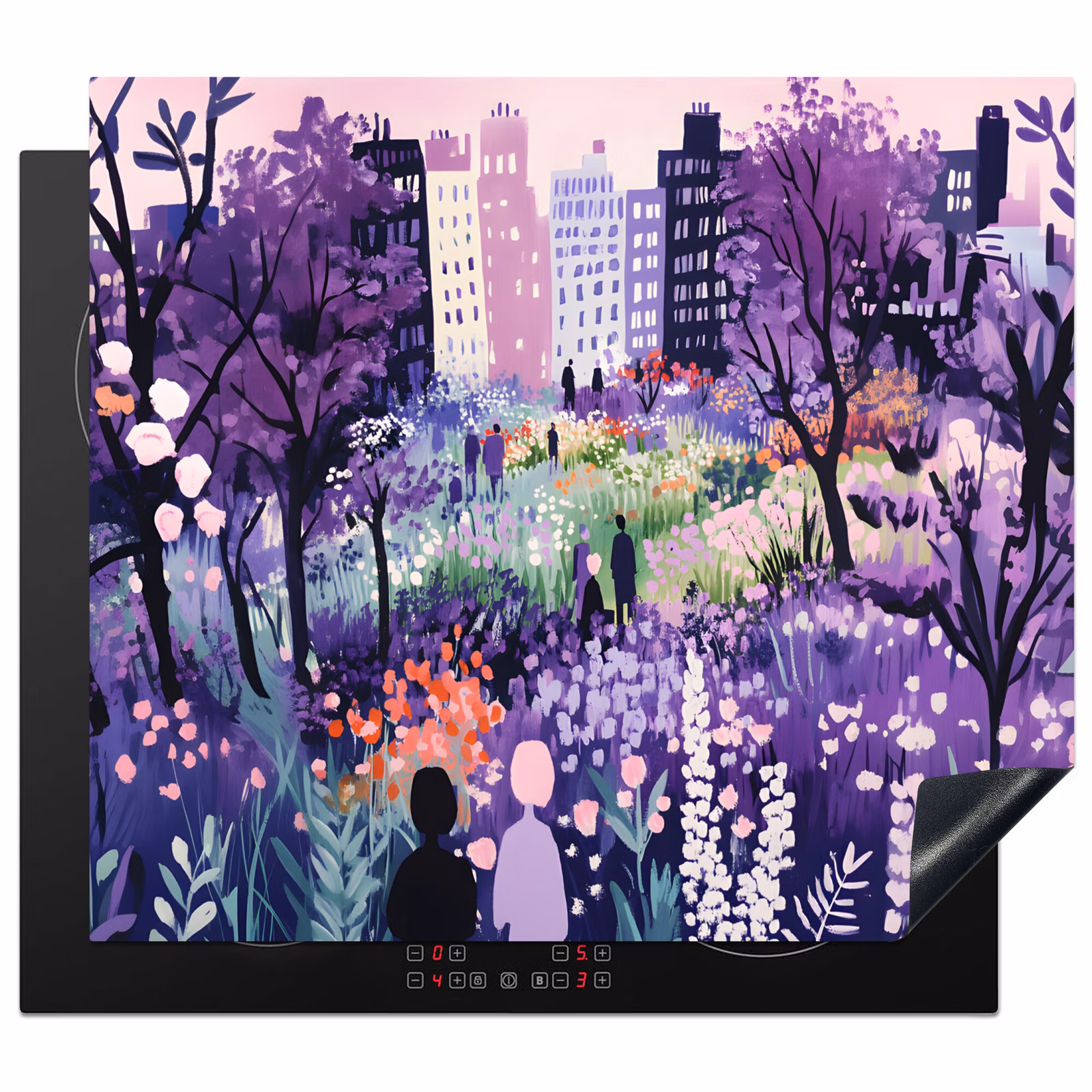 Protezione piano induzione - Parco - Alberi - Fiori - Edifici — 1