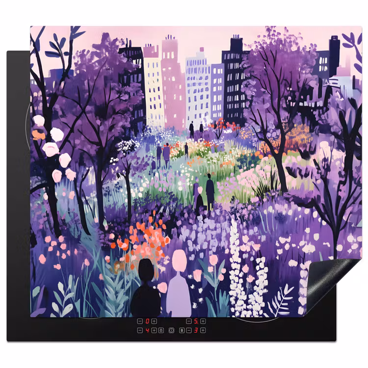 Protezione piano induzione - Parco - Alberi - Fiori - Edifici — 1