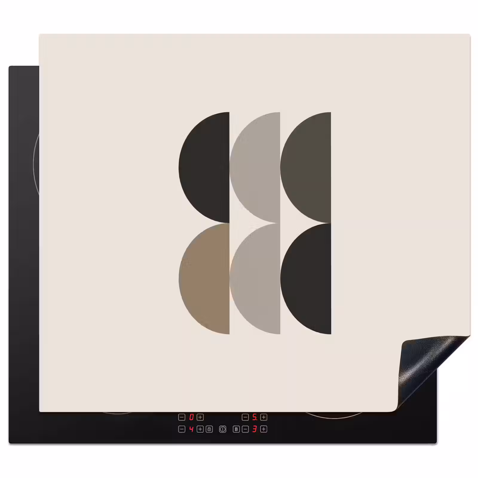 Protezione piano induzione - Mezzi cerchi - Toni della terra - Grafica — 1