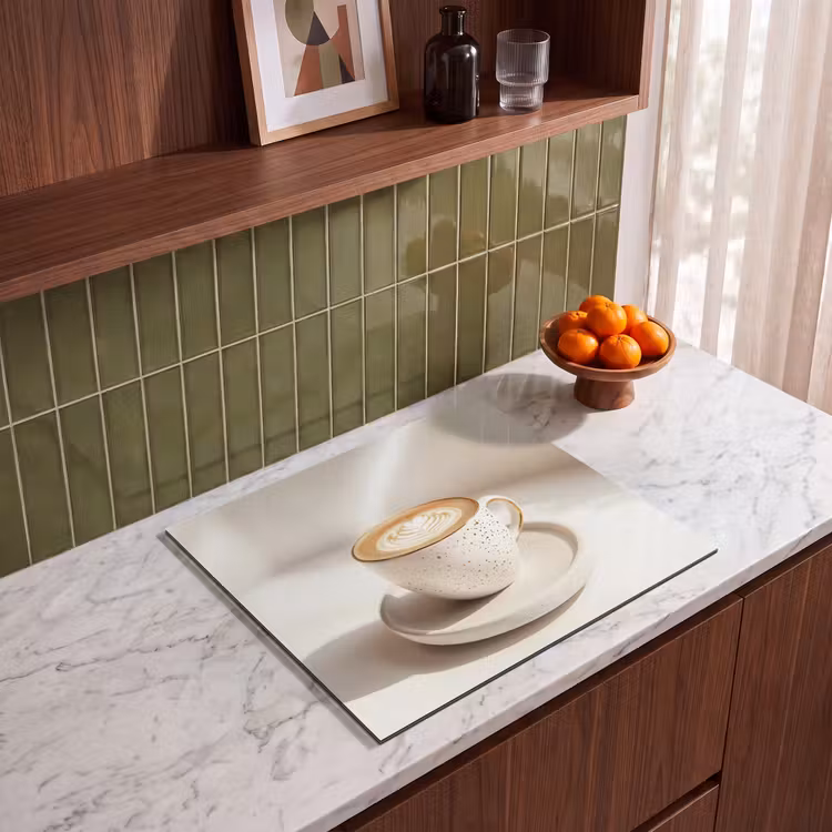 Protezione piano induzione - Cappuccino - Schiuma - Piatto - Beige — 4