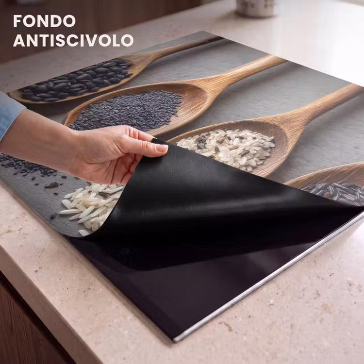 Protezione piano induzione - Legno - Cucchiai - Riso - Semi — 6