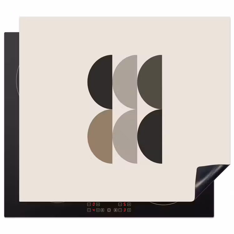 Protezione piano induzione - Mezzi cerchi - Toni della terra - Grafica — 1