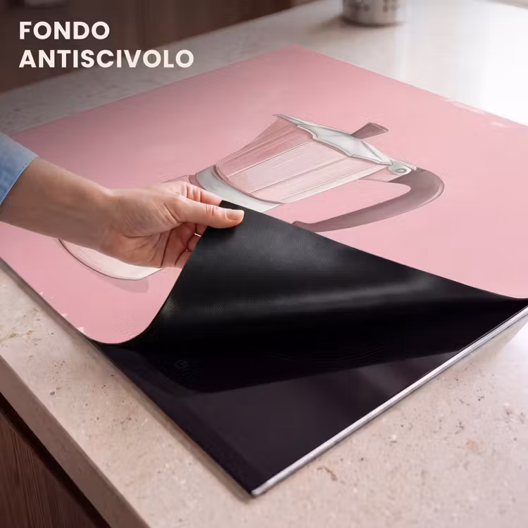 Protezione piano induzione - Rosa - Mug pot - Illustrazione - Caffè — 6