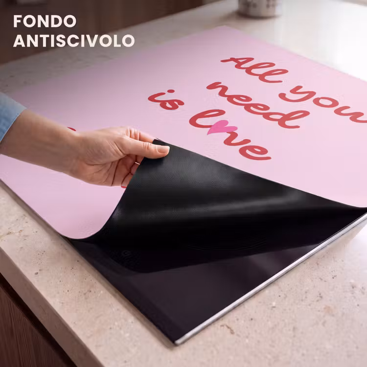 Protezione piano induzione - Madre - Amore - Testo - Rosso — 5