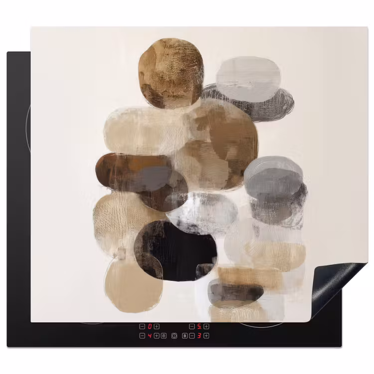 Protezione piano induzione - Ovale - Aree di colore - Tratti di pennello — 1