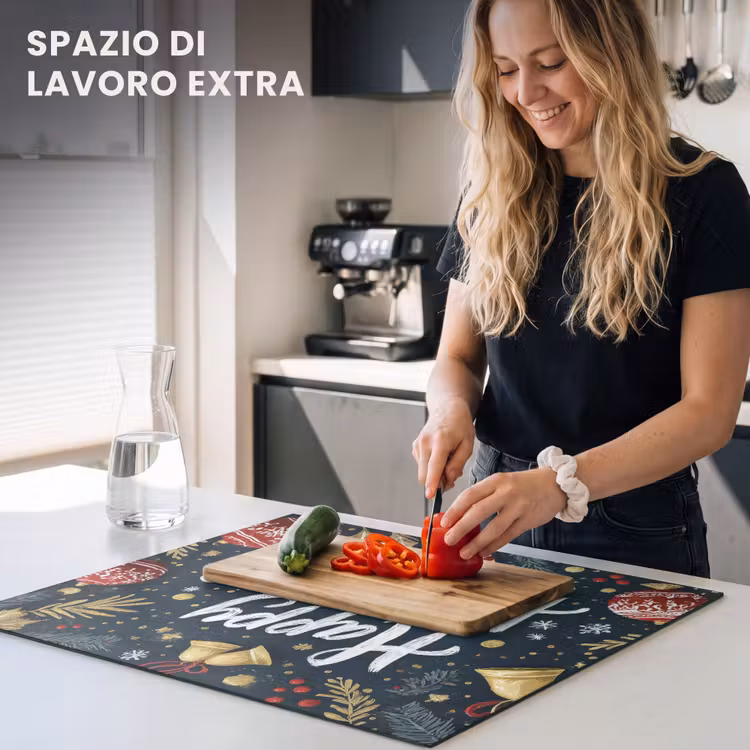 Protezione piano induzione - Festoso - Auguri di Natale - Colorato — 5