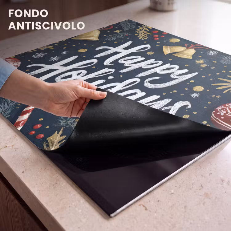 Protezione piano induzione - Festoso - Auguri di Natale - Colorato — 6