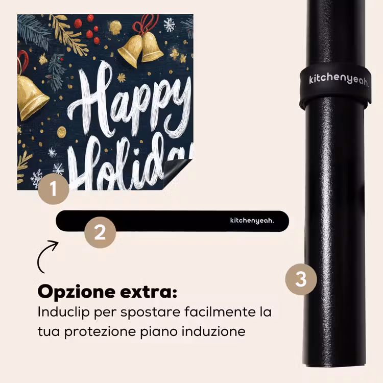 Protezione piano induzione - Festoso - Auguri di Natale - Colorato — 8
