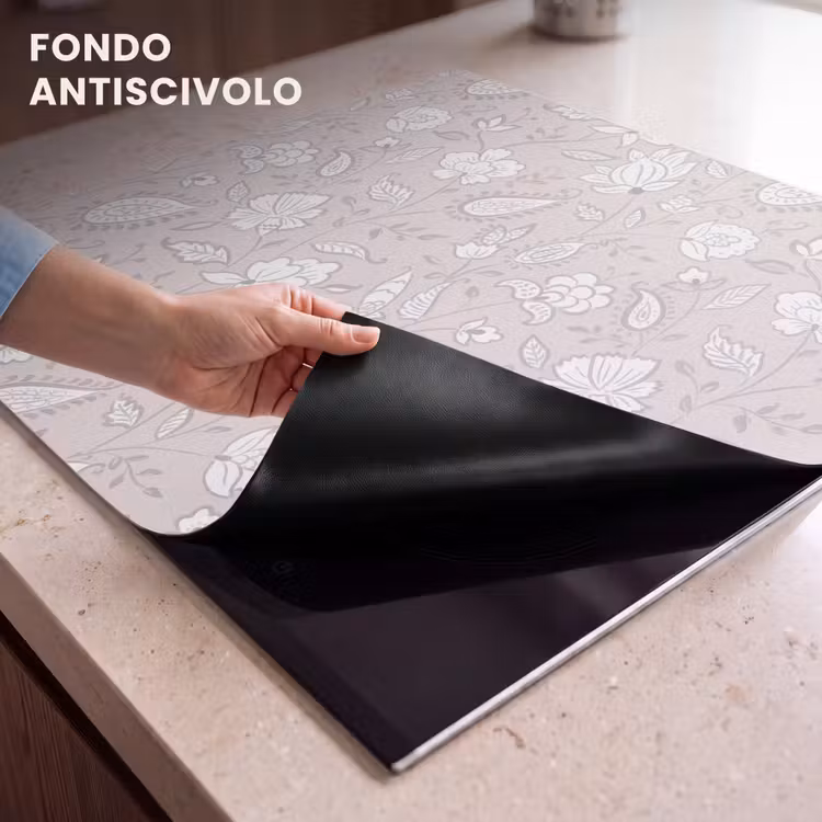 Protezione piano induzione - Fiori - Firmato - Lavanda — 6