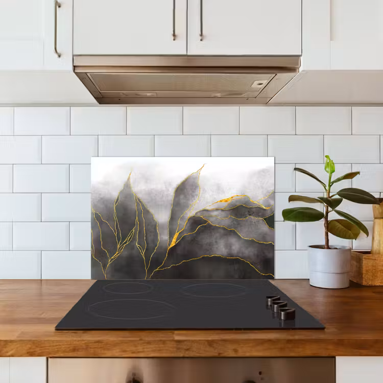 Paraschizzi cucina - Linee d'oro nebbiose — 3