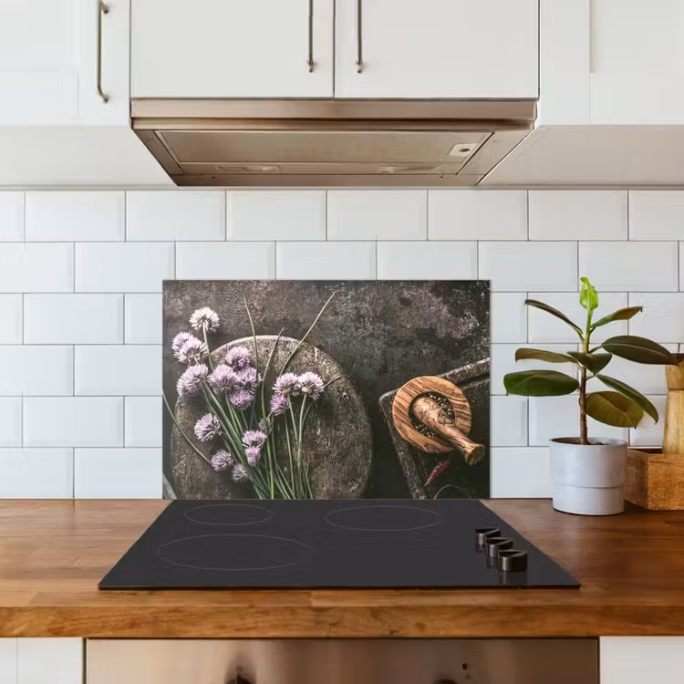 Paraschizzi cucina - Natura morta con erba cipollina — 3