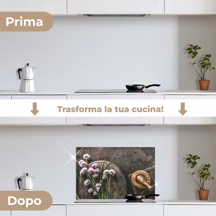 Paraschizzi cucina - Natura morta con erba cipollina — 7