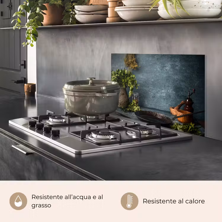 Paraschizzi cucina - Natura morta con erbe da cucina — 2