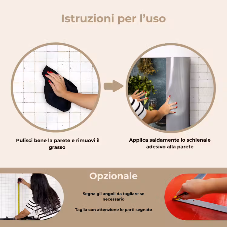 Paraschizzi cucina - Natura morta con erbe da cucina — 6