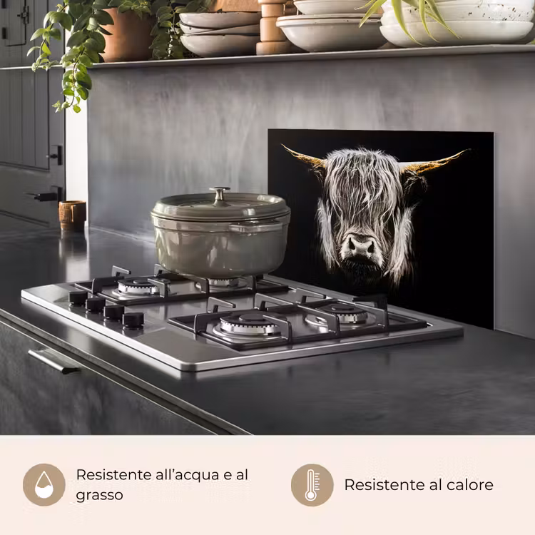 Paraschizzi cucina - Simmetria nell'ombra — 2