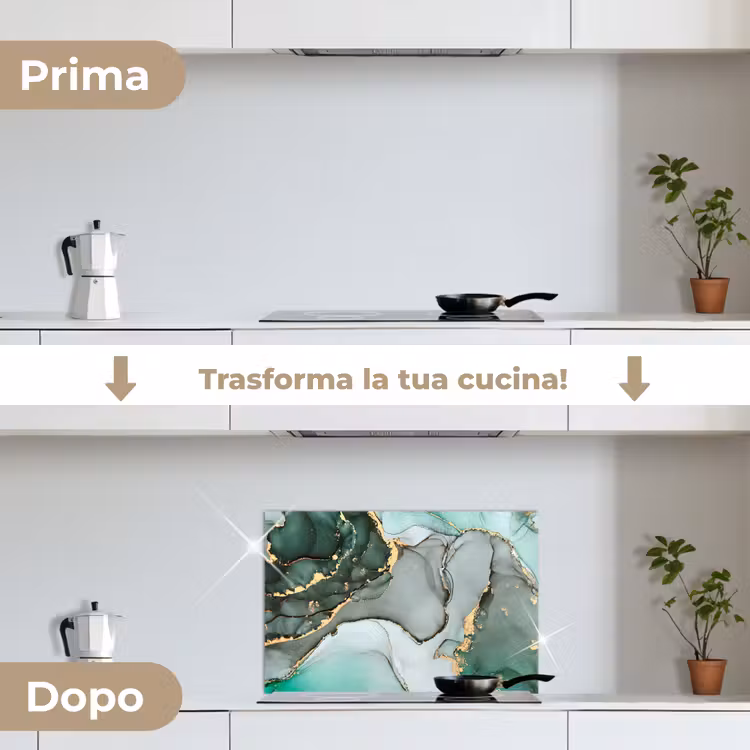 Paraschizzi cucina - Sogni verde mare — 7