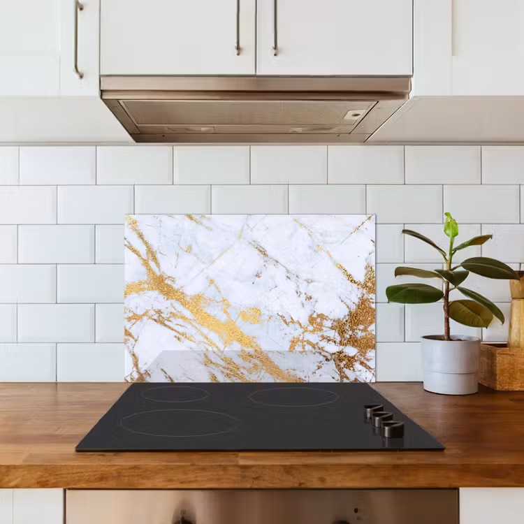 Paraschizzi cucina - Splendore reale del marmo — 3