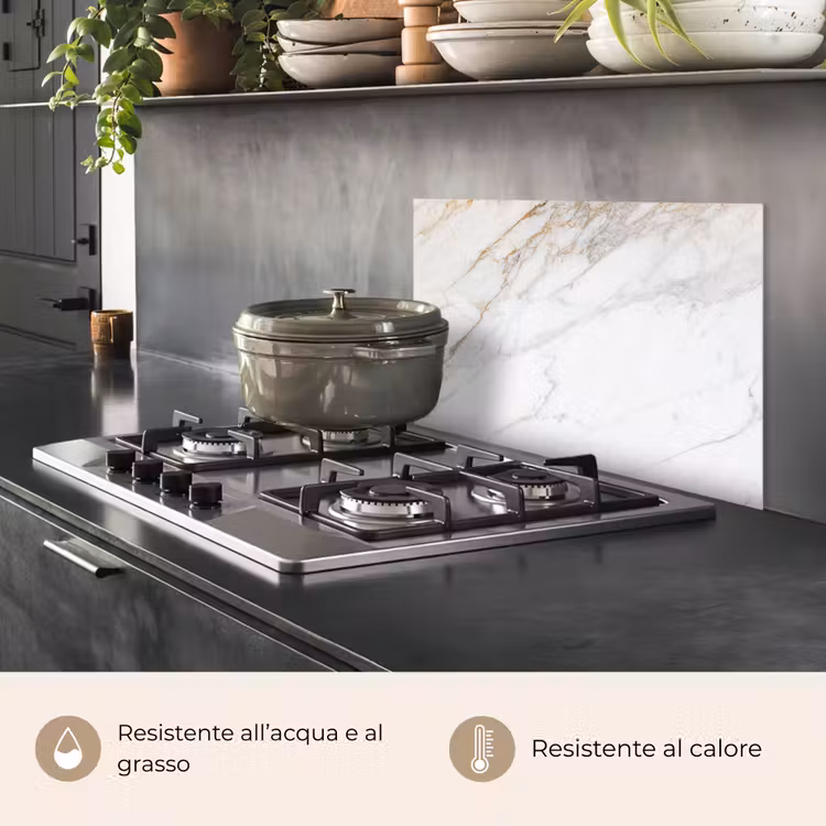Paraschizzi cucina - Vento vorticoso di marmo — 2