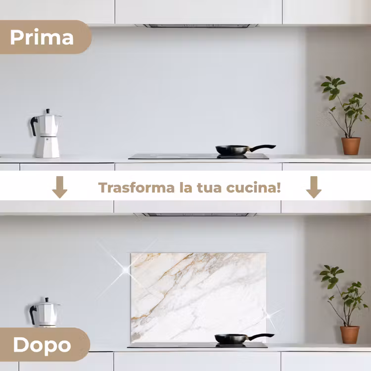 Paraschizzi cucina - Vento vorticoso di marmo — 7