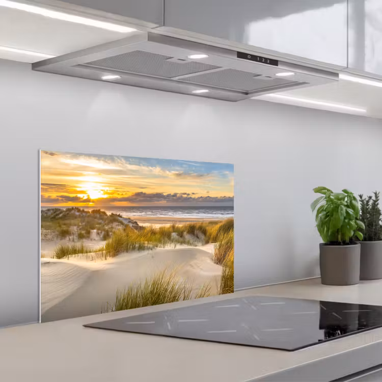 Paraschizzi cucina - Il sole che illumina il paesaggio delle dune — 1