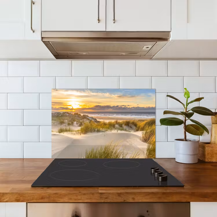 Paraschizzi cucina - Il sole che illumina il paesaggio delle dune — 3