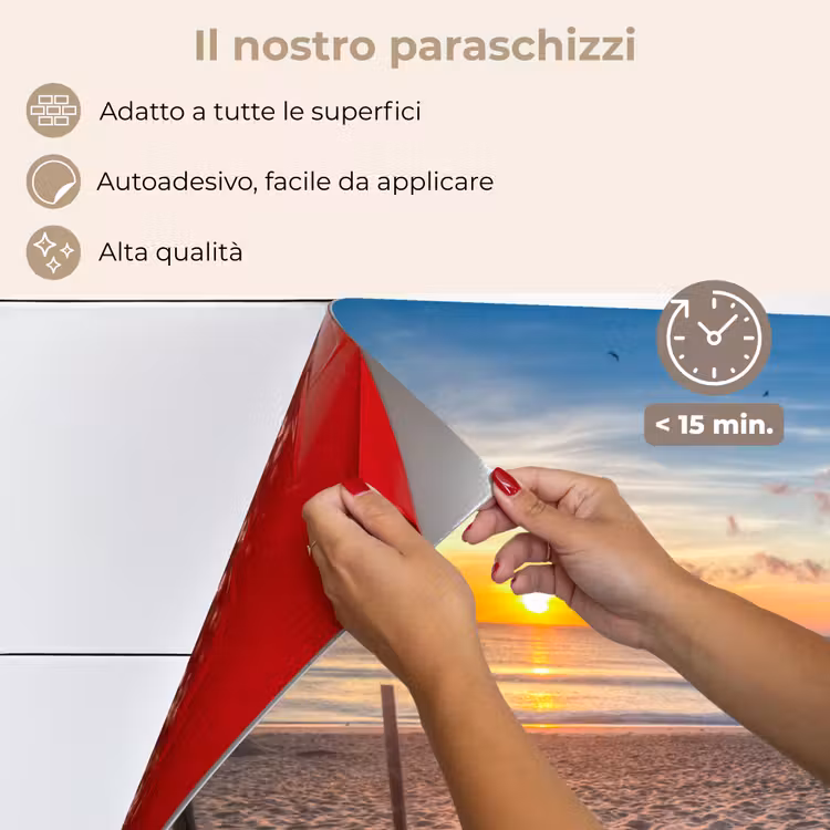 Paraschizzi cucina - Luce mattutina in riva al mare — 4