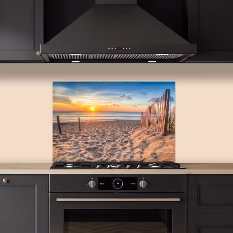 Paraschizzi cucina - Luce mattutina in riva al mare — 5