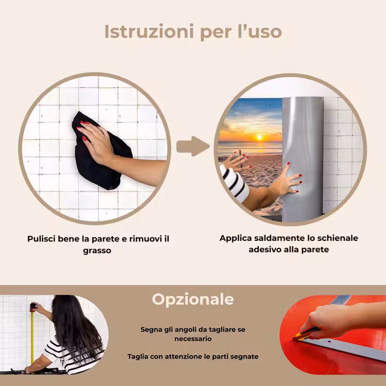Paraschizzi cucina - Luce mattutina in riva al mare — 6