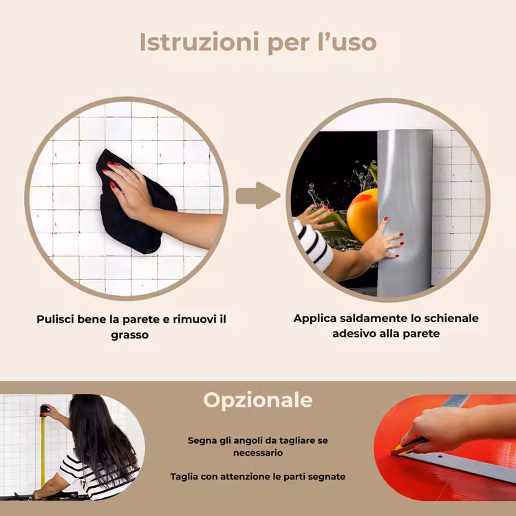 Paraschizzi cucina - Mango - Frutta - Acqua - Nero - Foglie — 6