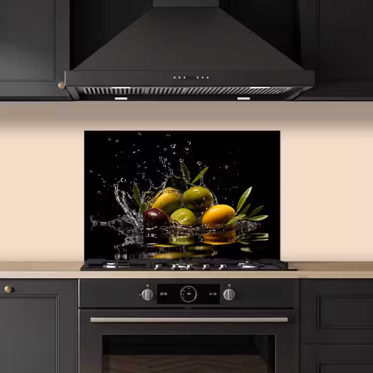 Paraschizzi cucina - Olive - Verde - Acqua - Nero — 5